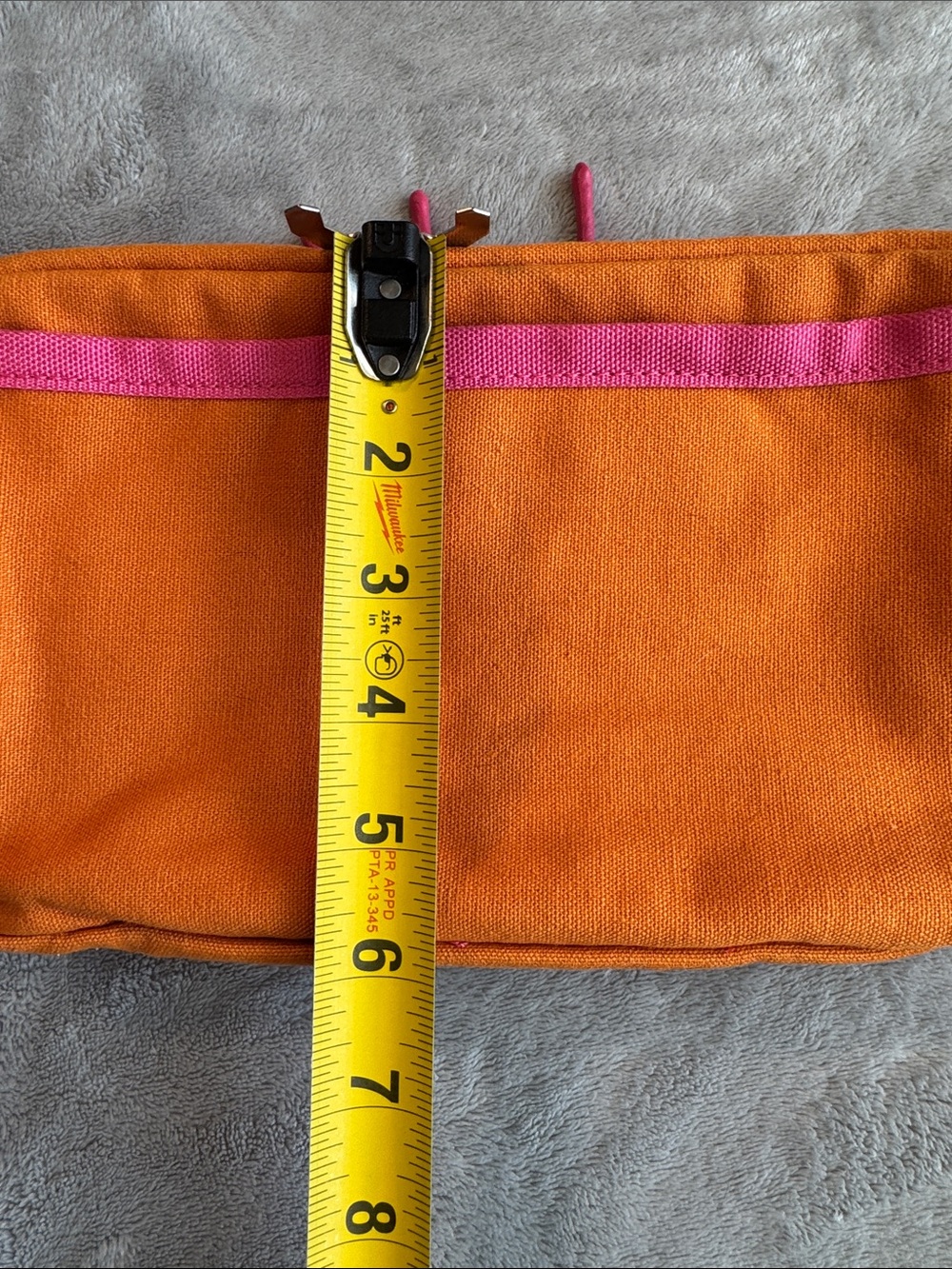 NWOT Lucy & Yak Henley Giant Bumbag Crossbody Orange - Picture 10 of 12